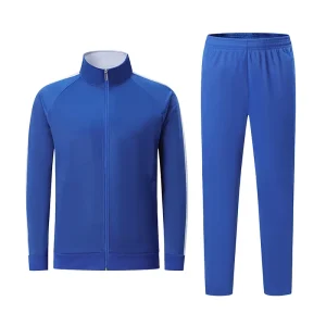 Custom OEM Streetwear Windbreaker Track Suit 2 Piece Set Midweight Regular Breathable Polyester Cotton Plus Size Sports Suit Men