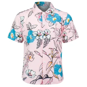 Custom Oversized Beach Shirt Men Polyester Quick Dry Vacation Loose Hawaiian Shirt Casual Button Down Hawaii Shirt Short Sleeve