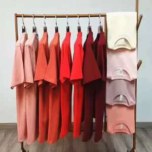 Custom Oversized Men’s High Quality 230g/240g Heavy Weight 100% Cotton T Shirt Plain Dyed with Single Unit Package