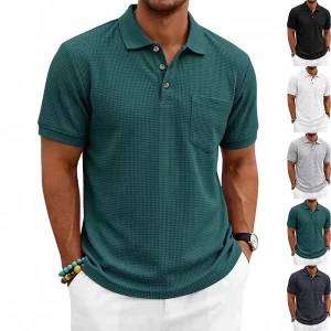 Custom Plain Men Golf Polo Shirts Polyester Polo T shirt Men’s Polo Shirts Blank Uniform Polo Shirt
