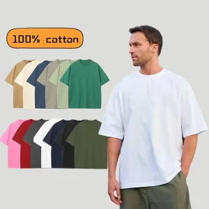 Custom Plain Short Sleeve t Shirt High Quality 100% Cotton Blank European Size Men’s T shirts Pour Hommes Plus Size 230g Tops