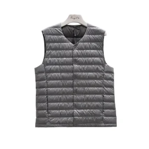 Custom Plus Size Men’s Winter Down Puffer Vest Winter Vest for Men