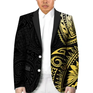 Custom Polynesian Tribal Men’s Blazer Fashion Casual Business Jacket Plus Size