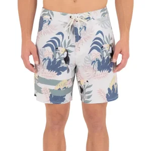 Custom Print Board Shorts Men’s Quick Dry Hawaiian Print Summer Board Shorts