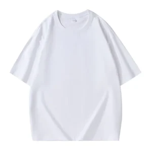 Custom Print Neck logo 100% Cotton Heavyweight T Shirts Embroidery High Quality Blank T Shirt Oversized Men’s T shirt