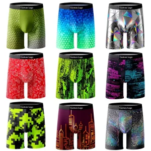 Custom Printed Manufacturer Men’s Underwear, Sport Shorts, Printed Boxers for Men