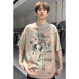 Custom Printed Sublimation T Shirt Short Sleeve Round Neck 100% Cotton Men’s T-Shirts