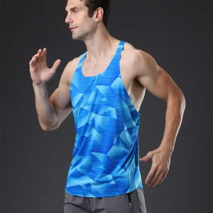 Custom Quick Dry Marathon Running Singlet Sports Singlet Shirt Basketball Jersey Breathable Gym Seamless Vest Men’s Tank Tops