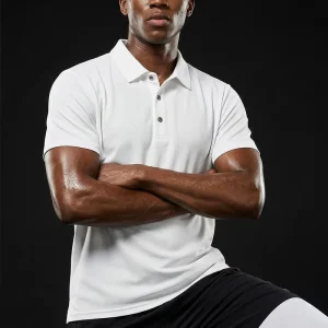 Custom Quick Drying Golf Polos T Shirt Oversize Pullover Short Sleeve Solid Color Blank Knit Polo Shirts for Men Logo