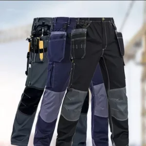Custom Safety Clothing Construction Work Trousers Cotton Mens Pockets Cargo Pants With Knee Pads Work Wear for Men