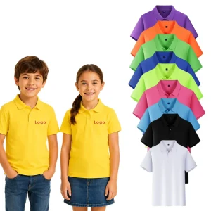 Custom Short Sleeve Polo t Shirt Embroidery Golf Shirts Quick Dry Kids Blanks Boys T-shirts Polo Youth Boys’ Polo Shirt