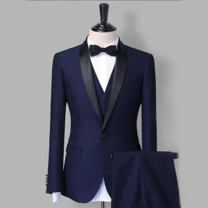 Custom Slim Fit Man Suit 3 Pcs Groom Wedding Dress Men’s Suit
