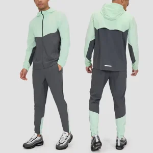 Custom Spring Training Jogging Wear Two Piece Set Sports Gym Breathable Jackets Sportswear Windbreaker Men’s Tracksuit Set