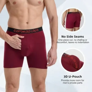 Custom Stretch Cotton Mens Underwear Boxer Briefs Shorts Trunks Comfort Flex Fit Ultra Soft Cotton Plus Size Underwear Mens