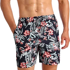 Custom Sublimation Quick Dry Men’s Surf Beach Board Shorts Waterproof Maternity Swimwear Stretch Fabric SwimTrunks