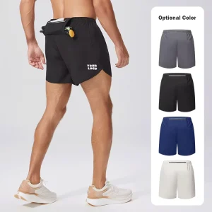 Custom Summer Men’s Outdoor Running Double layer Quick Drying Shorts for Training and Daily Sports Running Shorts
