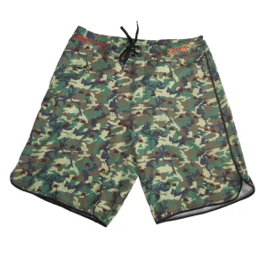 Custom Surf Swimwear Shorts Boardshorts Printed Men’s Camo Dye Sublimation Printing OEM Service Plus Size Women’s Clothing CMYK