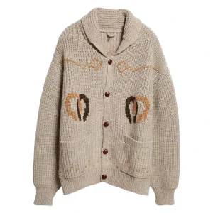 Custom Sweater Turn-down Collar Casual Fashion Oversize Jacquard Thick Knitwear Cardigan Wool Knitted Sweater Men’s Sweaters