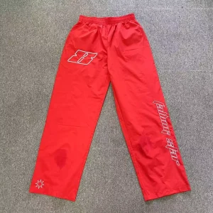 Custom Sweatpants Men’s Jogger Pants Drawstring Elastic Waist Casual Track Pants Nylon Straight leg Embroidered Pants