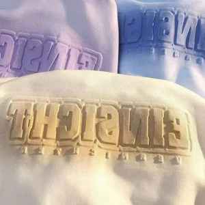 Custom Sweatshirt 3D Embossed Crewneck Sweater 3D Embossed Hoodie Men’s Warm Crewneck Oversized Hoodies Streetwear Casual