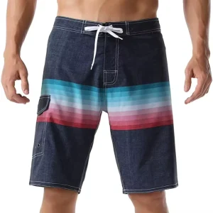 Custom Swim Shorts for Gym Fitness Mens Board Shorts 15 Inch Length Quick Dry Swimwear Plus Size Available