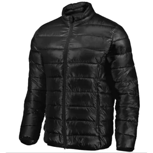 Custom Thick Waterproof Casual Winter Men’s Warm Hooded Duck Down Jacket with Zipper