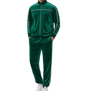 Custom Tracksuit Blank Tracksuit Casual Wear Luxury Streetwear Men’s Velvet Tracksuit Set