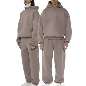 Custom Tracksuit Men Embroidered Hoodie Jogger Set Oversized Pullover Hoodies Sweatpants for Unisex