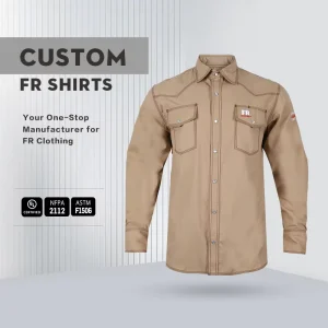 Custom UL Certificated FR Fire Resistant Shirt Mechanic Workwear Welding Work Shirts