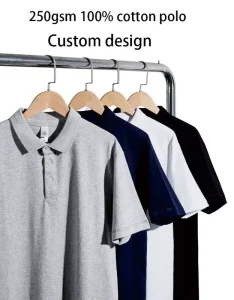 Custom Unisex Golf Polo Shirts Solid Color Fit Men’s Polo Shirts 100% Cotton Polo Pour Homme T shirts for Men Working Suit