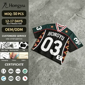 Custom Vintage Mesh Men’s Lightweight Short Boxy Jersey Breathable Anti-Bacterial Quick Dry Sports Apparel OEM