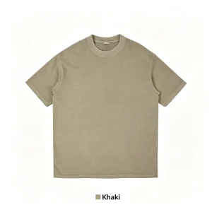 Custom Vintage Washed Oversized T Shirt OEM Heavyweight Cotton Blank Men’s Streetwear Acid Wash T Shirt