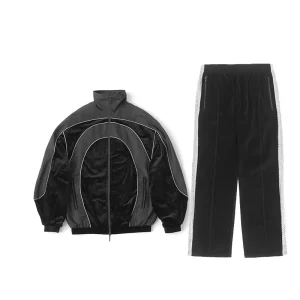 Custom Windbreaker Outfits Nylon Suit Sport Jacket Track Zip up Wind Breaker Street Wear Baggy Pants Sets Tracksuits for Men