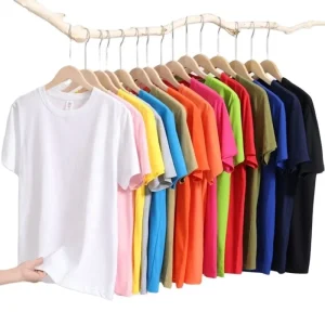 Custom Your Brand Logo 100% Cotton Tshirt Blank Men T Shirt Plain Casual Men’s T-shirts