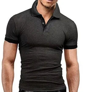 Custom logo Men’s POLO Shirt Slim Fashion Breathable Fitness Golf Polo Shirt
