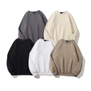 Custom logo Print Blank Men’s Oversized Cut Unisex Crew Neck Streetwear Sweatshirt