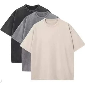 Custom logo Vintage Heavy Weight Washed Street Oversized Hip Hop 100% Cotton Short Sleeve Men’s T shirt