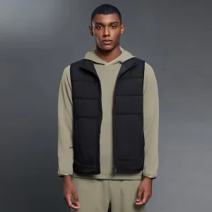 Custom made Men’s Cotton padded Vests Autumn and Winter Warm Quilted Vests Windproof Stand up Collar Jackets