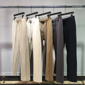 Custom-made Men’s Running Loose 365 GSM Cotton and Straight Wide-leg Jogging Casual Flared Sports Pants