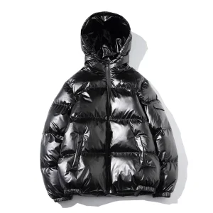 Custom made Oversized Full zip Men’s Waterproof Puffy Jackets with Hood Warm Winter 90% Down Thick Jackets