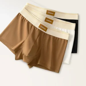 Customer Logo Waistband Men’s Cotton Seamless Underpants Underwear for Man Boxer Briefs Manufacturer OEM/ODM Design