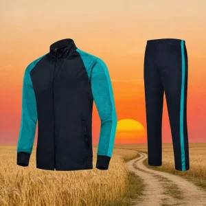 Customizable Full Zip Winter Windproof Breathable Printed Gym Training Sweatsuit Football Training Tracksuit
