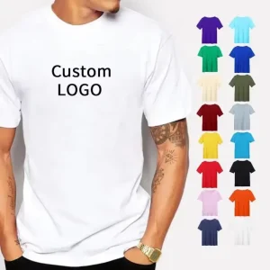 Customizable Logo Men’s T-Shirt 100% Cotton Shirt t Shirt Suitable for Vibrant Prints