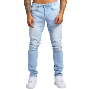 Customizable Men’s Straight Jeans Breathable Stretch Woven Denim ODM Mid Rise Vintage Fashion Pants
