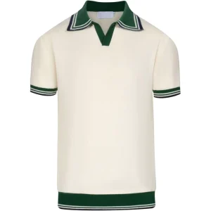 Customizable Summer Casual Men’s Polo Shirt Light Mature Style Knitted Solid Pattern