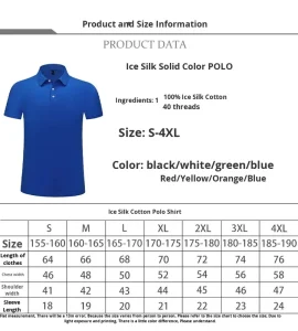 Customizable for Polo Shirt for Corporate Workwear Breathable Canvas 6XL Turn-Down Collar Short Sleeve with Embroidered Logo