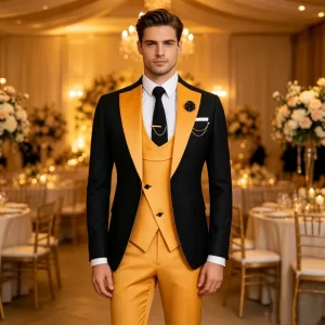 Customization Men’s Suit 3 Piece Slim Fit for Men Wedding Groom Suit Prom Formal Business Suits
