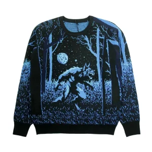 Customize Fully Knitted Men Sweater Cotton Jacquard Pattern Knit Top Winter Crew Neck Jumper Men’s Knitwear Custom Sweater