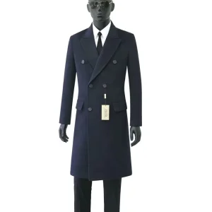 Customized 9 Colors Coats Business Mens Winter Coat Tailored Made to Measure Men Wool Cashmere Overcoat