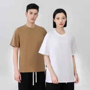 Customized Blank Casual Breathable Solid 220 Grams 100% Cotton Men’s T Shirt